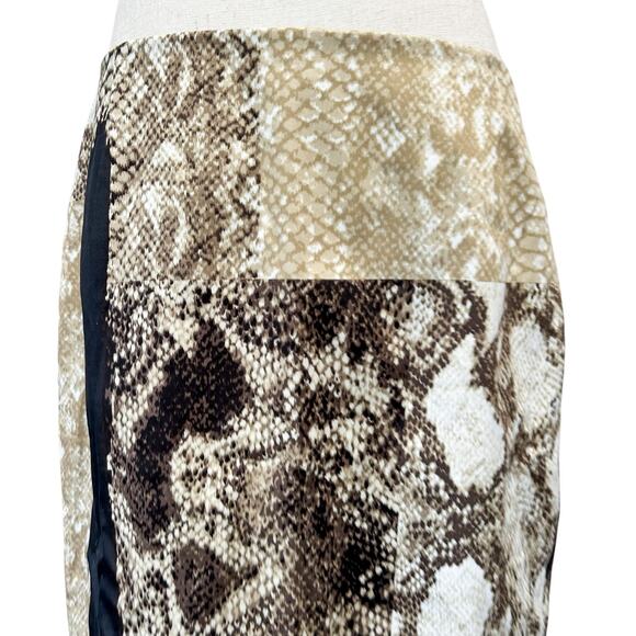 Elie Tahari Skirt Women's US 10 Snakeprint Midi Mixed Print Work Business (1) - Picture 7 of 11